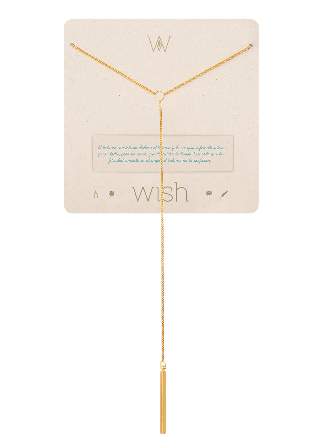 Collar Wish cadena oro Balance Y